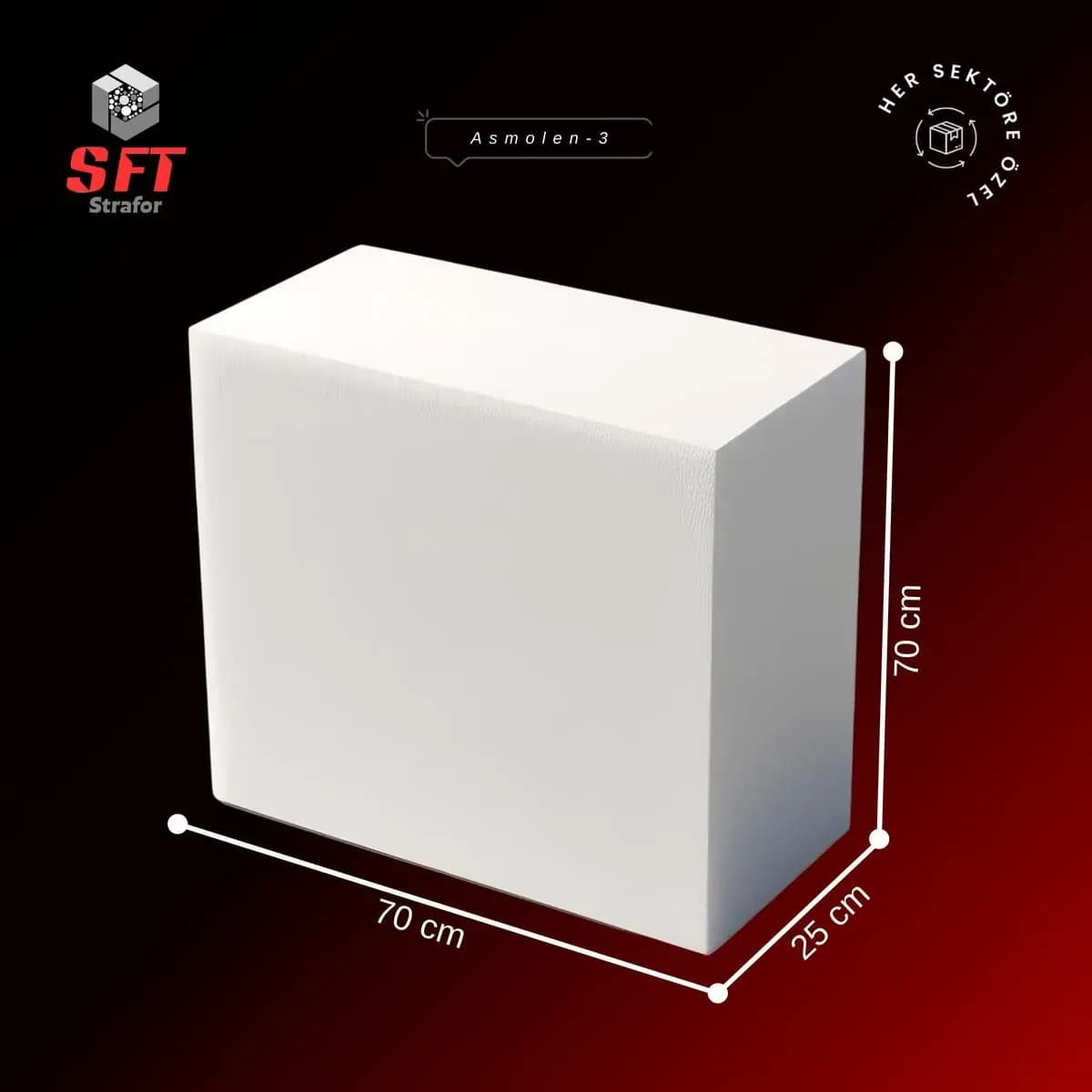 ASMOLEN STRAFOR 70x70x22 CM - STR46.01.004