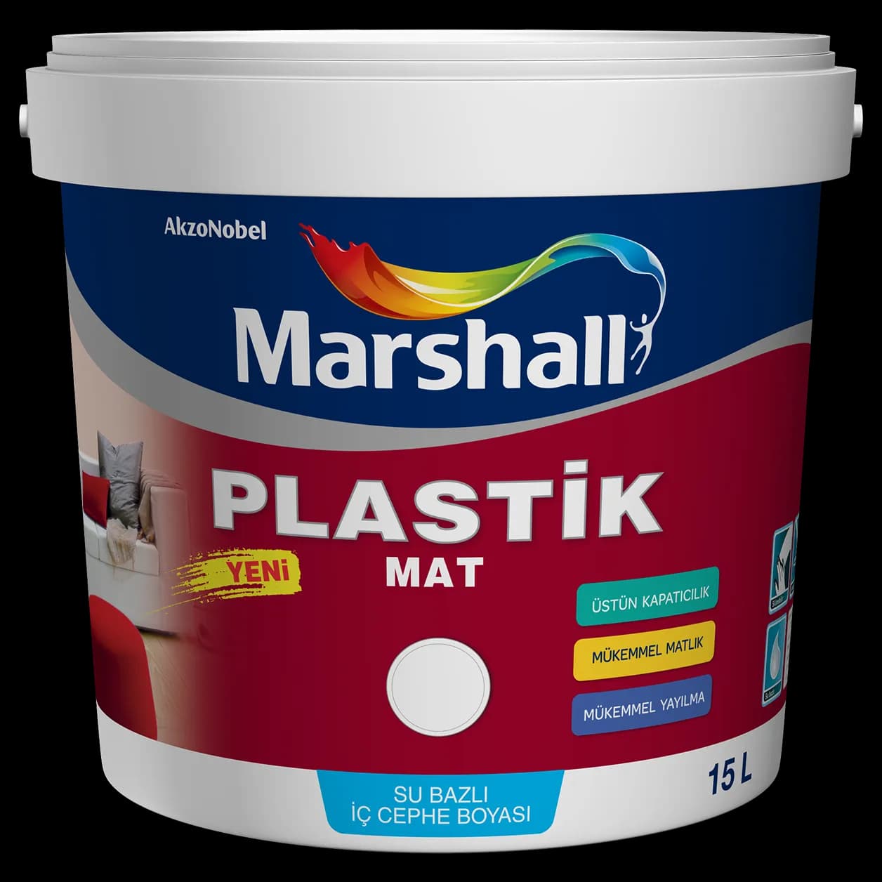MB PLASTİK MAT BEYAZ 7,5 L - MRS5254404