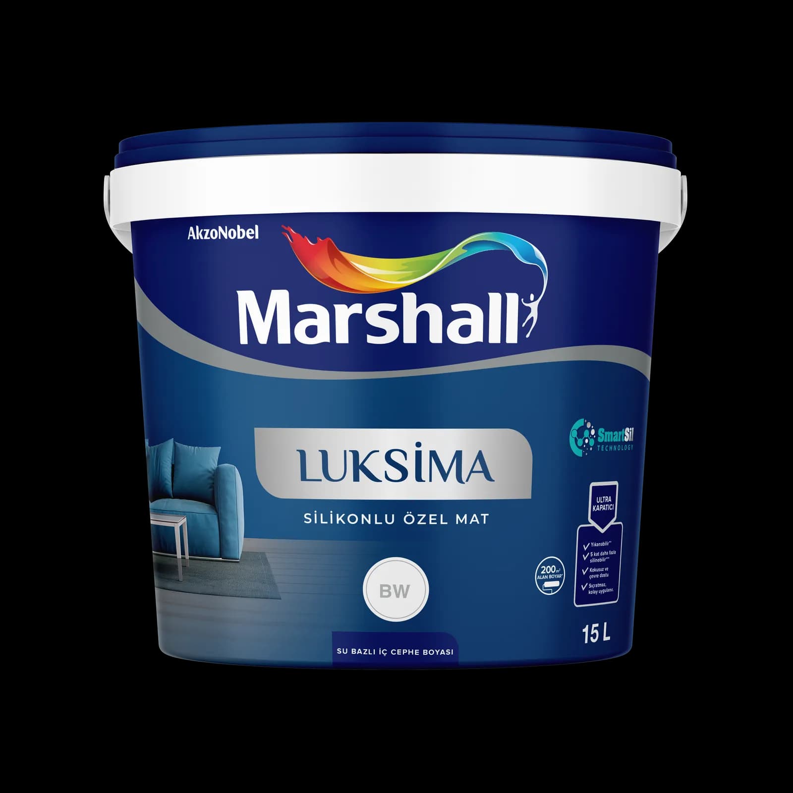 MB LUKSİMA SİLİKONLU ÖZEL MAT BC BAZ 7,5 LT - MAR5979332